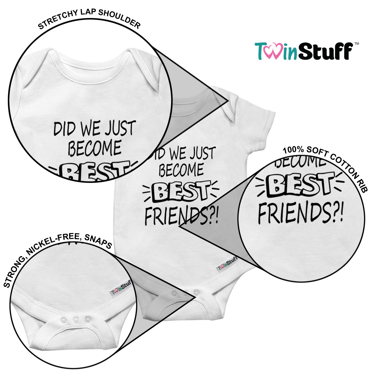 Best_Friends_3 high quality twin onesies