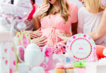 twin girls baby shower